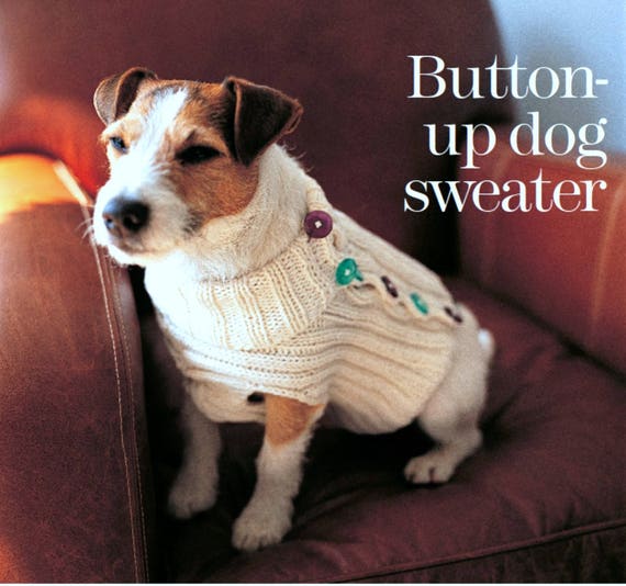 ARAN KNITTED DOG COAT PATTERN BONES