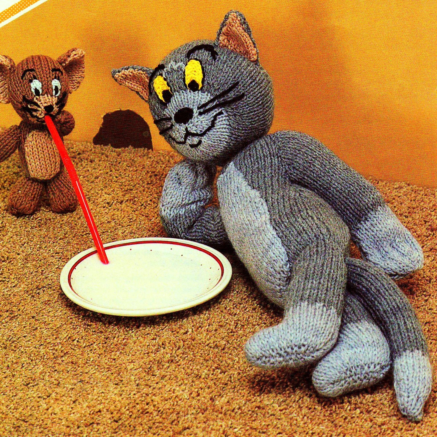 INSTANT DOWNLOAD PDF Vintage Knitting Pattern Tom and Jerry - Etsy Denmark INSTANT DOWNLOAD PDF Vintage Knitting Pattern Tom and Jerry - Etsy Denmark