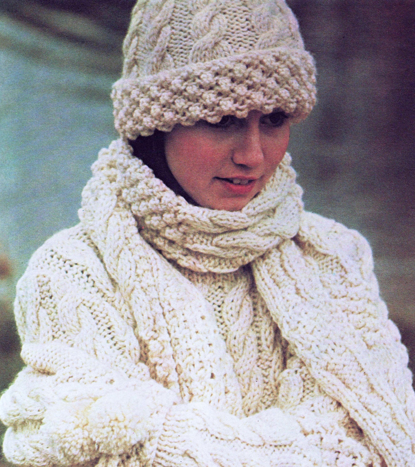 Aran Hat Pattern - Etsy