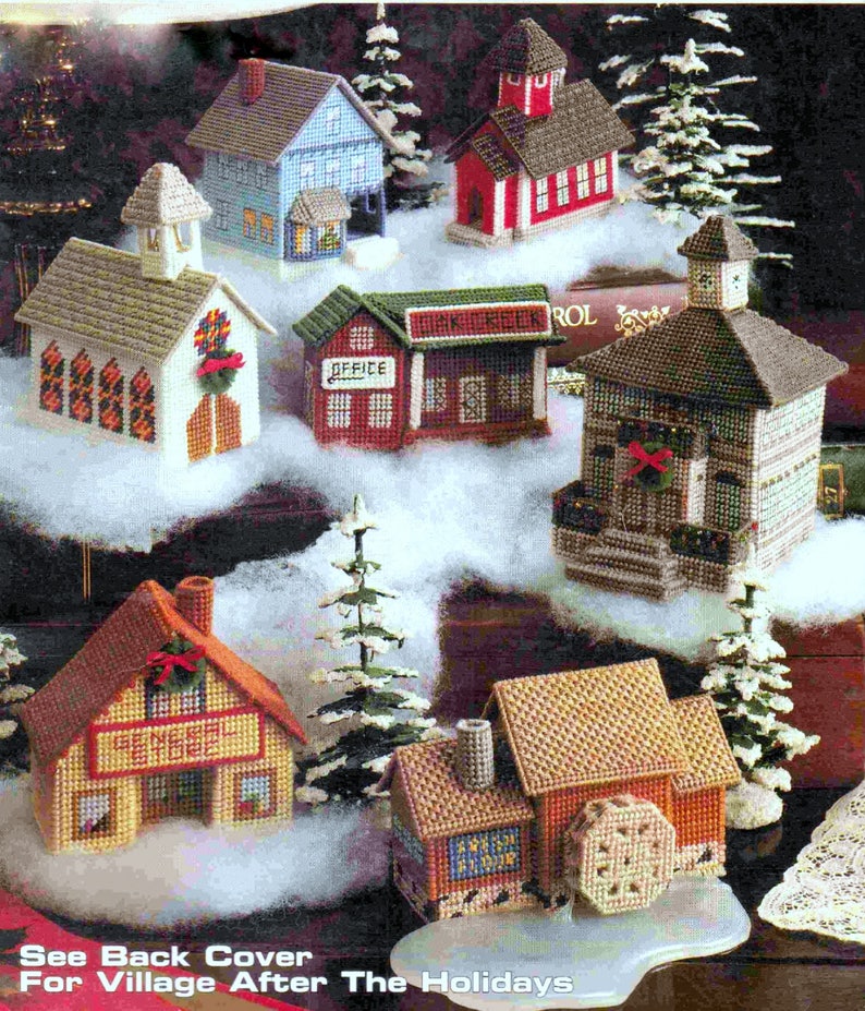 Plastic Christmas Village 