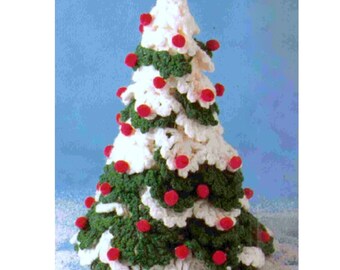 Patrón de ganchillo vintage Árbol de Navidad Decoraciones navideñas DESCARGA INSTANTE PDF