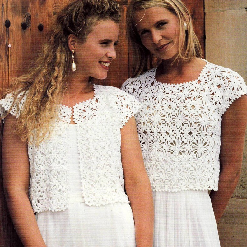 Crochet Pattern Vintage Granny Square Motif Tops Sweater Etsy UK