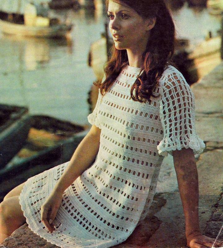 INSTANT DOWNLOAD PDF Vintage Crochet Pattern Lace Mini Dress | Etsy