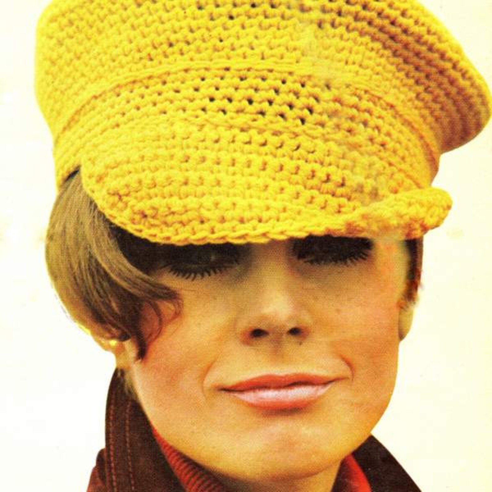 INSTANT DOWNLOAD PDF Vintage Crochet Pattern Baker Boy Peaked Etsy
