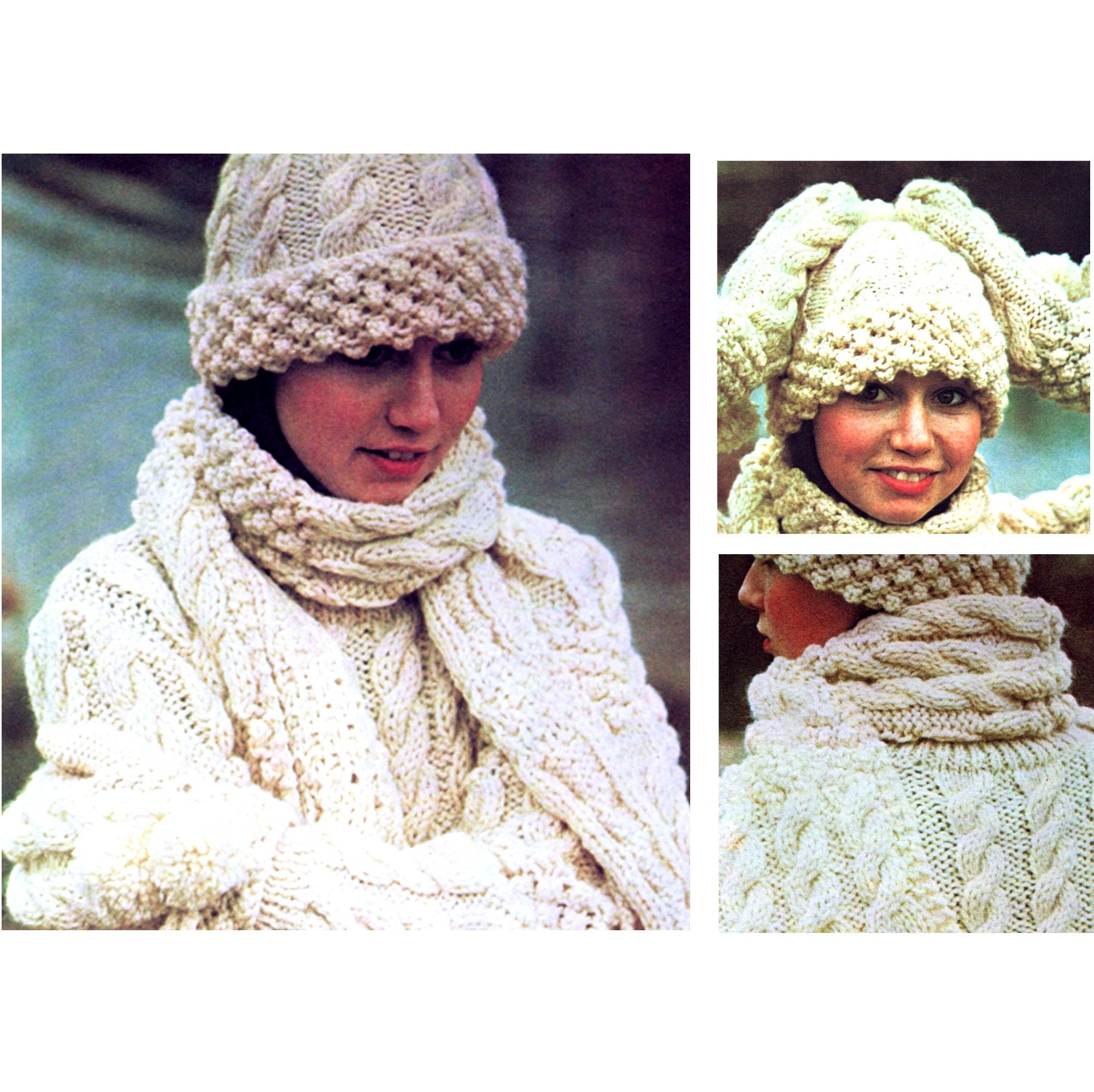 Free aran scarf knitting patterns hot sale