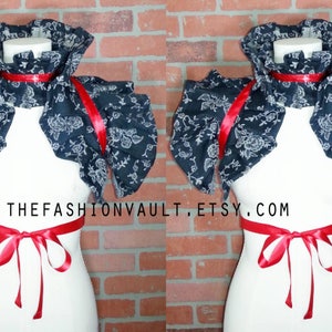 Steampunk  Burlesque Cosplay Circus Burningman Ringmaster Manga shoulder collar choker accessory