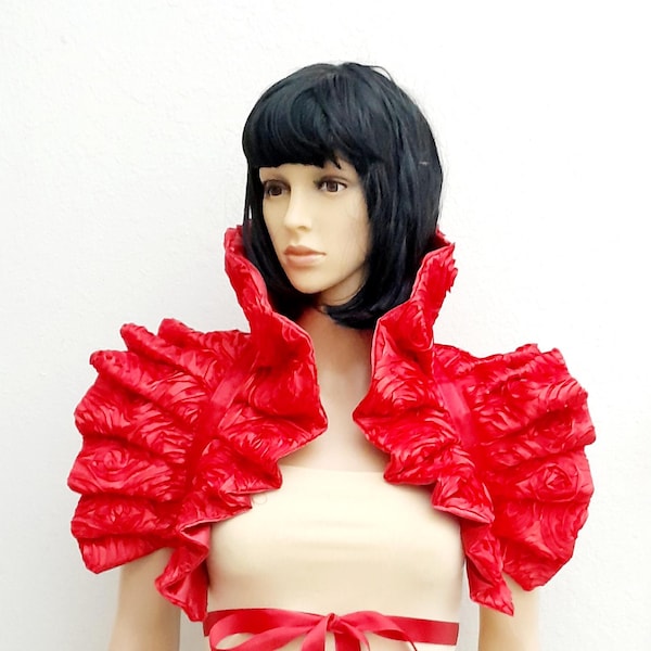 Effie Dramatic shrug wrap  Cosplay Costume Ringmaster Circus Manga Burningman Anime Carnival Burlesque