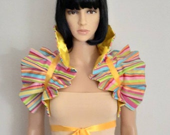 Candy crush Collar Shrug Cosplay dance costume Carnival Ringmaster Burlesque Circus Burningman Manga Dragoncon Mardi gras