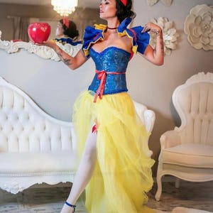 Snow White princess Burlesque Shoulder Collar Shrug Cosplay Anime Burningman Manga Circus Carnival