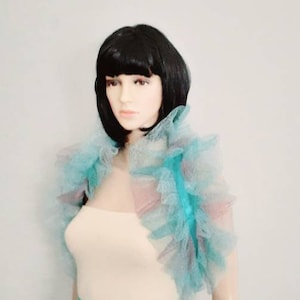 Collar shoulder shrug Burningman Carnival Mardi gras Cosplay Ringmaster Manga Burlesque Circus Anime Wedding Bridesmaid