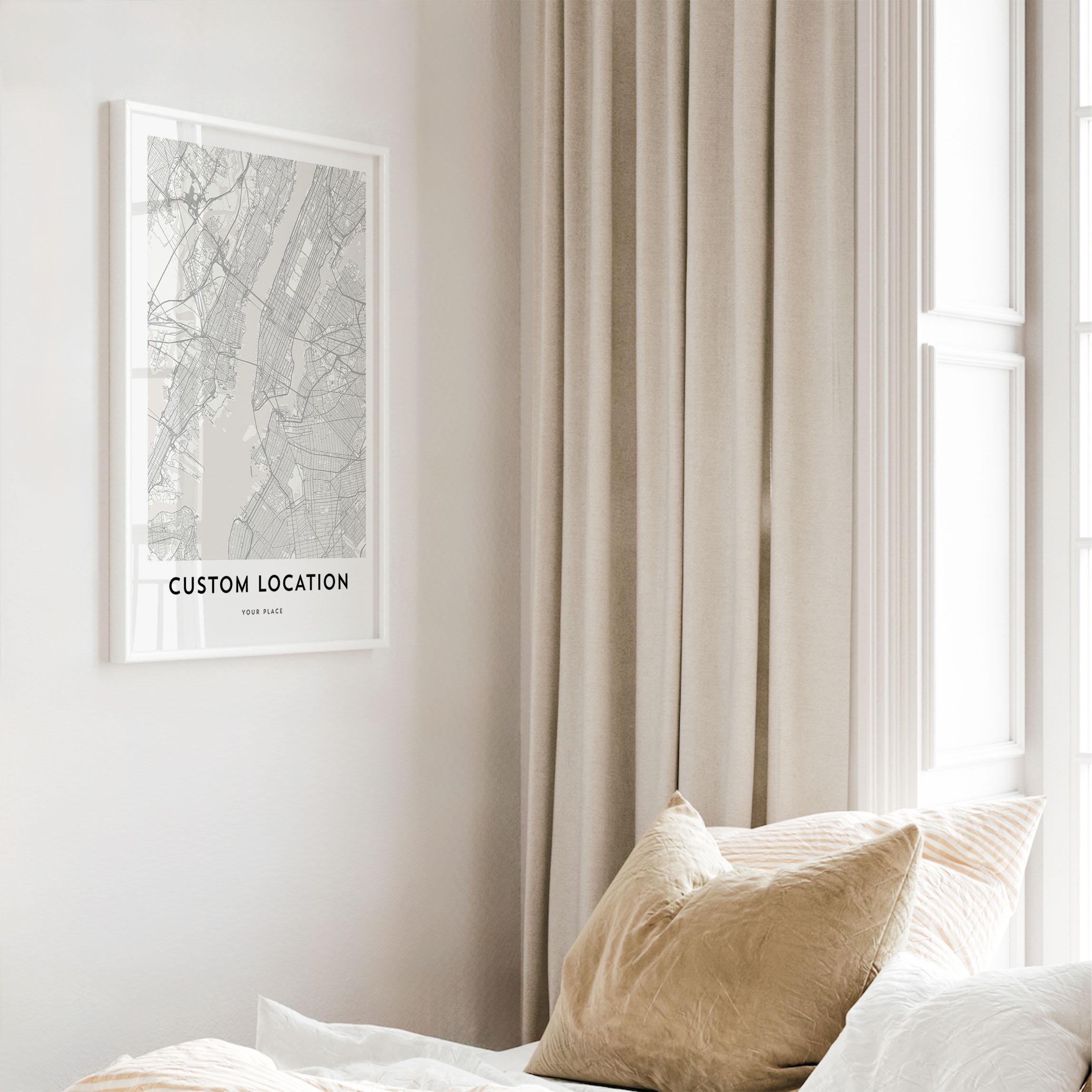 Mapprintstudio Custom Location Map Poster - Etsy