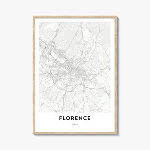 Map of Florence Print, Florence Map Gift, Florence Poster, City Map Artwork for Home & Office, Italy