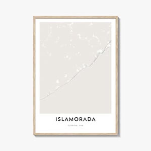 Map of Islamorada Print, Islamorada Map Gift, Islamorada Poster, City Map Artwork for Home & Office, Florida
