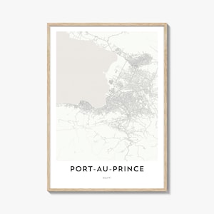 Map of Port Au Prince Print, Port Au Prince Map Gift, Port Au Prince Poster, City Map Artwork for Home & Office, Haiti