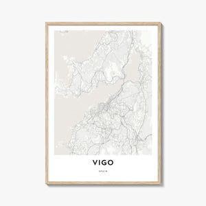 Vigo Map Print: Spain City Map Artwork