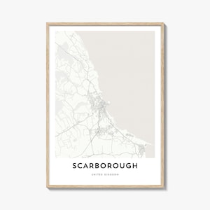 Scarborough Map Print: UK City Map Artwork