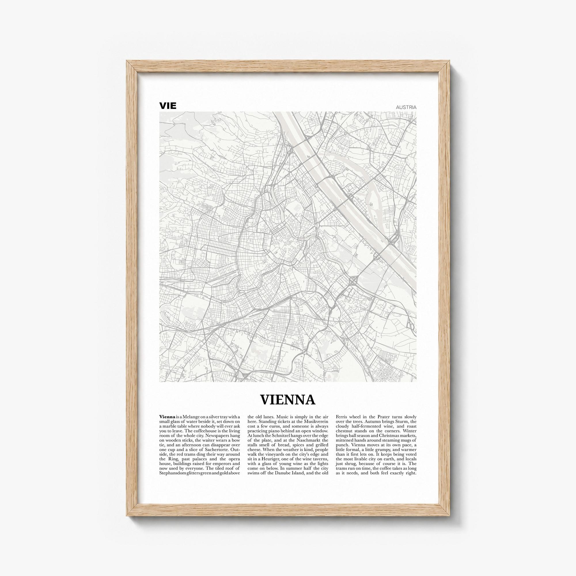 Vienna Map Print, Newspaper Poster, City Travel Wall Art Decor - Etsy