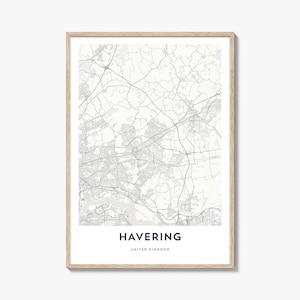 Havering Map Print: UK City Map Art