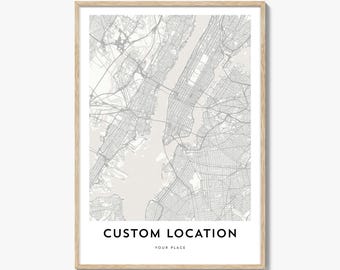 MapPrintStudio Custom Location Map Poster