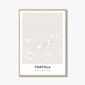 Impressão de mapa de Tortola, presente de mapa de Tortola, pôster de Tortola, arte de mapa da cidade para casa e escritório, Ilhas Virgens Britânicas