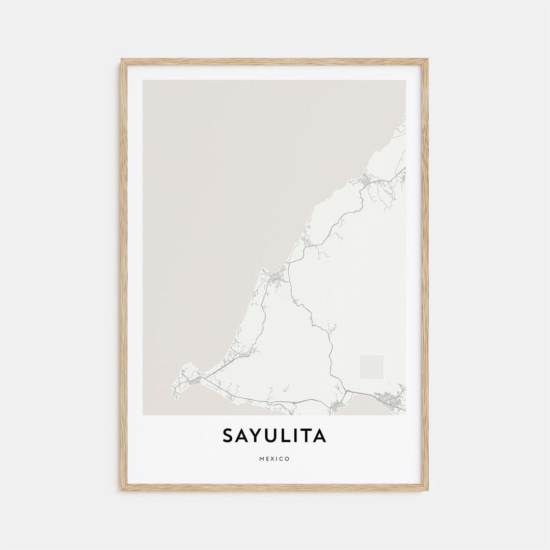 Map of Sayulita Print, Sayulita Map Gift, Sayulita Poster, City Map ...