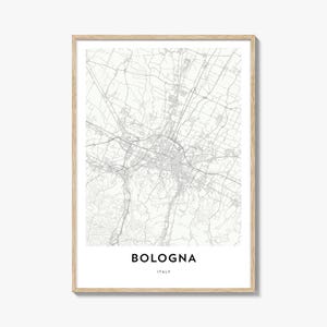 Bologna Map Print: Italy City Map Artwork