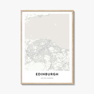 Mapa de Edimburgo Impressão, Presente de Mapa de Edimburgo, Pôster de Edimburgo, Arte de Mapa da Cidade para Casa e Escritório, Reino Unido