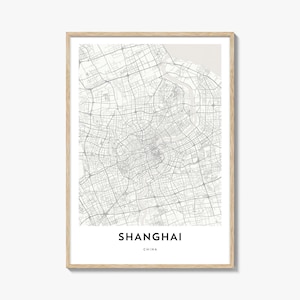 Shanghai Map Print: City Map Artwork, China