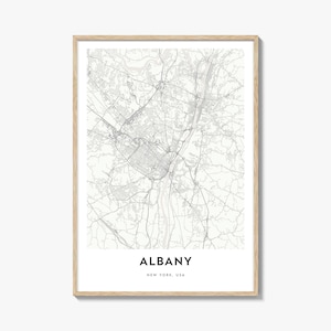 Karte von Albanien New York Print, Albanien Geschenk, Albanien Poster, Stadt Karte Kunstwerk für Zuhause & für das Büro,