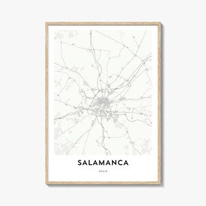 Salamanca Karte Print, Salamanca Karte Geschenk, Salamanca Poster, City Map Kunstwerk für Zuhause & für das Büro, Spanien
