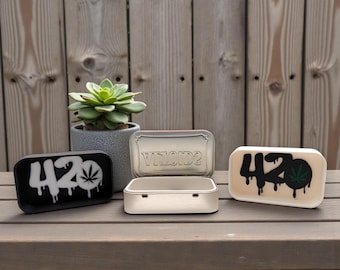 420 Cannabis-Themed Altoids Tin Insert - Preroll J & Lighter Holder