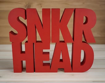 SNKR HEAD Sneakerhead 3D Streetwear Figurine Desk Table Shelf Decor