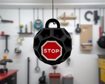 3D Printed Garage Parking Ball | Stop Sign Design