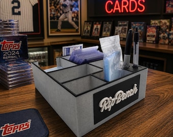 Station de rangement RipBench pour cartes | Organisateur de cartes à collectionner Pokémon, Sports et JCC | Support pour pochettes Penny, Top Loaders et accessoires de protection