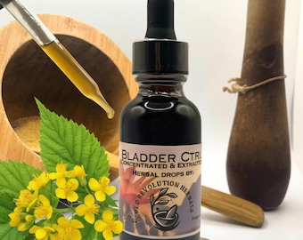 Overactive Bladder | 100% Organic | Agrimony, Raspberry Leaf & More | Nighttime Comfort Support | Handmade Herbal Drops