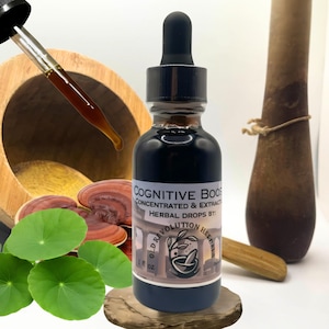 Cognitive Boost Tincture: Organic Ayurvedic Brain Support