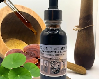 Cognitive Boost Tincture: Organic Ayurvedic Brain Support