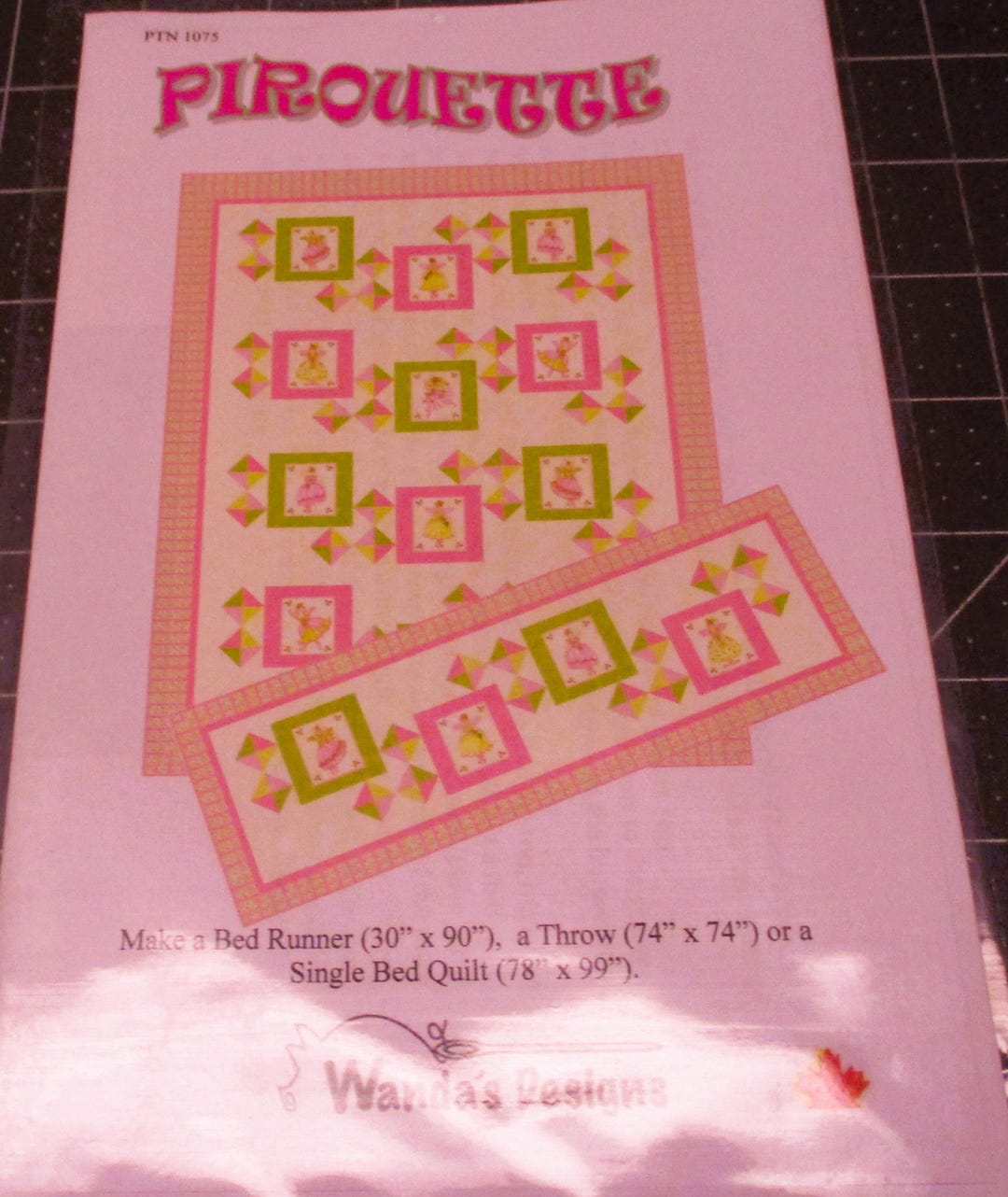 Wanda Quilt Pattern Pirouette Quilt Pattern by Wanda Designs. Pattern Only. Makes Bed ...