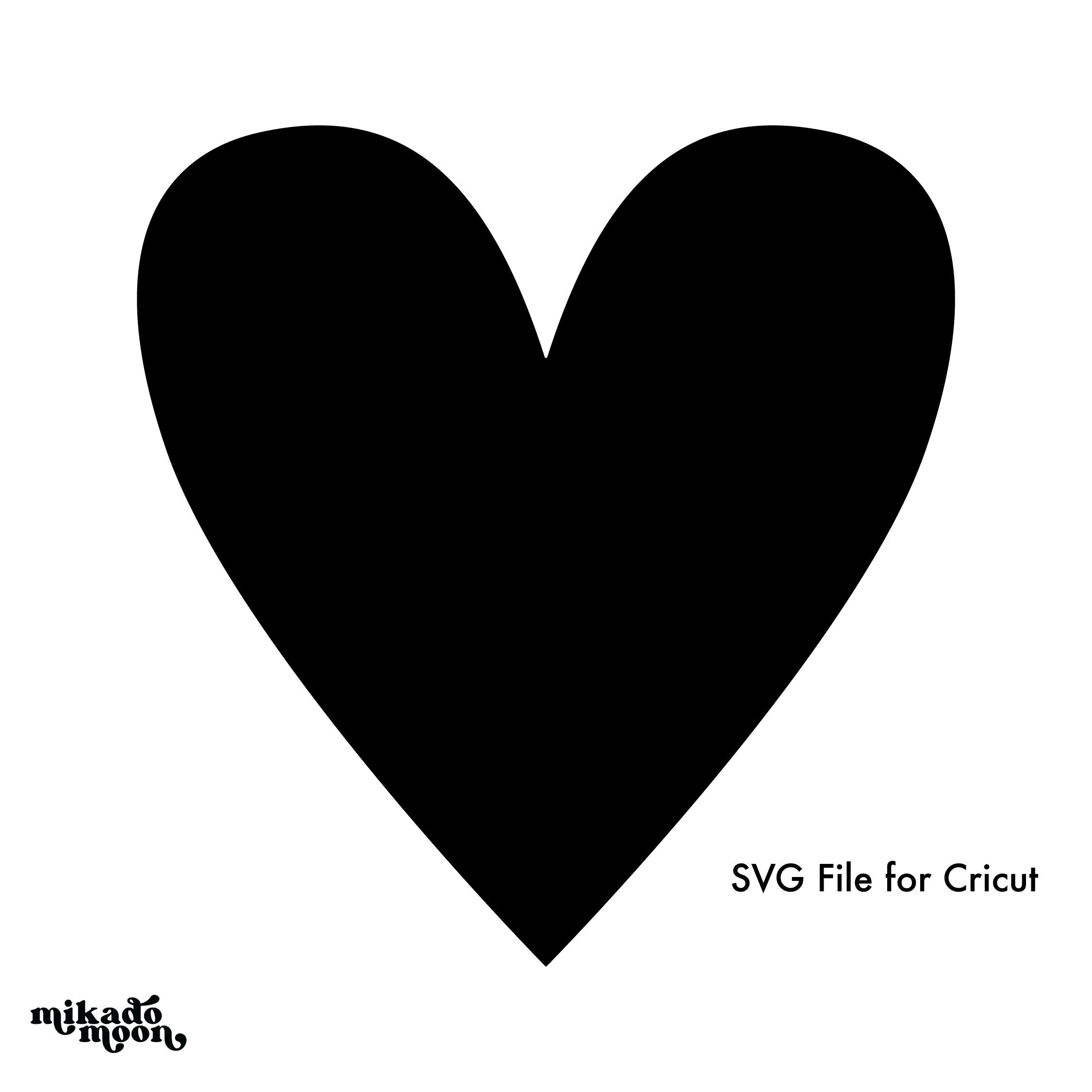 Heart SVG Simple Cut File for Cricut Instant Download | Etsy