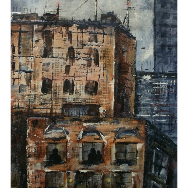City of Crime II - Original Acrylic Painting