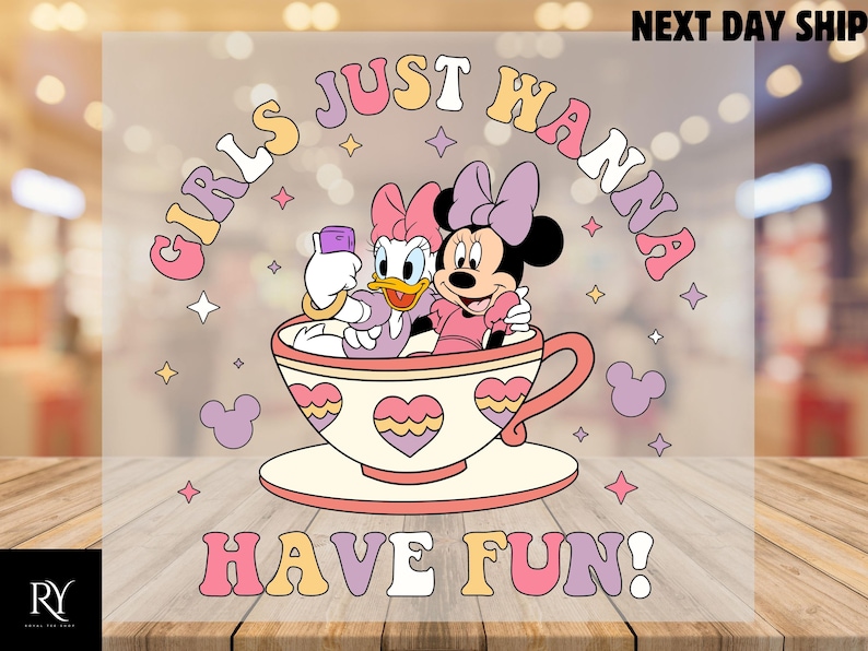 Girls Just Wanna Have Sun Dtf, Disney DTF Transfer, Disney Family Trip Dtf, Disneyworld Dtf, Disney Minnie Daisy Dtf, Disney Girls Trip