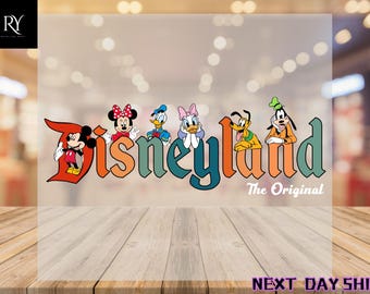 Disneyland The Original Dtf, Disney DTF Transfer,Disney Family Trip Dtf,Disneyland DTF Transfer,Mickey and Friends Dtf,Mickey Disneyland Dtf