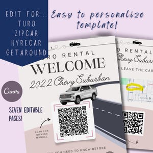 Editable Turo Zipcar Template Car Rentals |Canva Turo Description Template |Turo Car Rental Listing Editable |car rental Instant Download