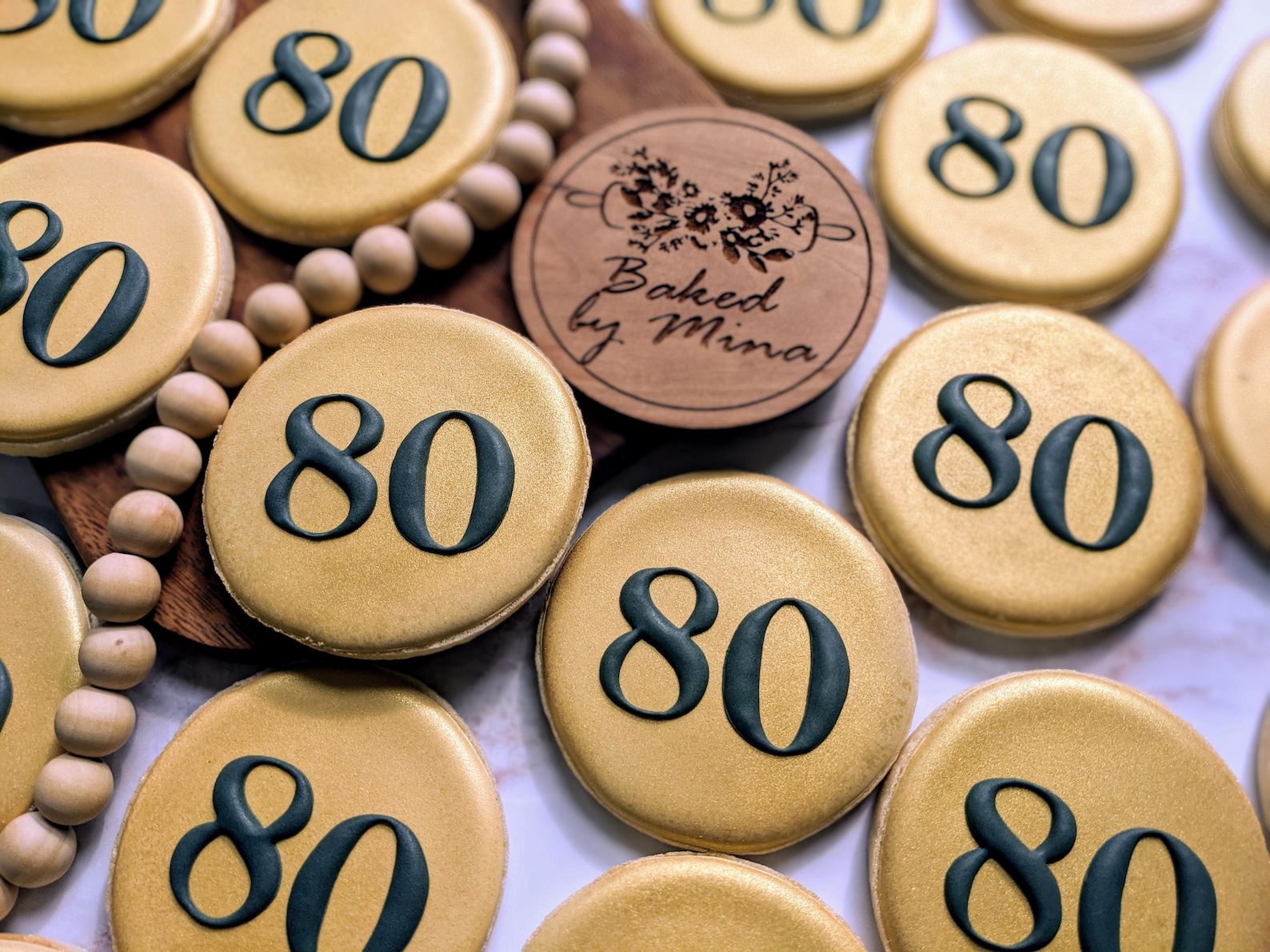 Black and Gold Birthday Cookies | Vanilla Sugar Cookies | 1 Dozen - Etsy