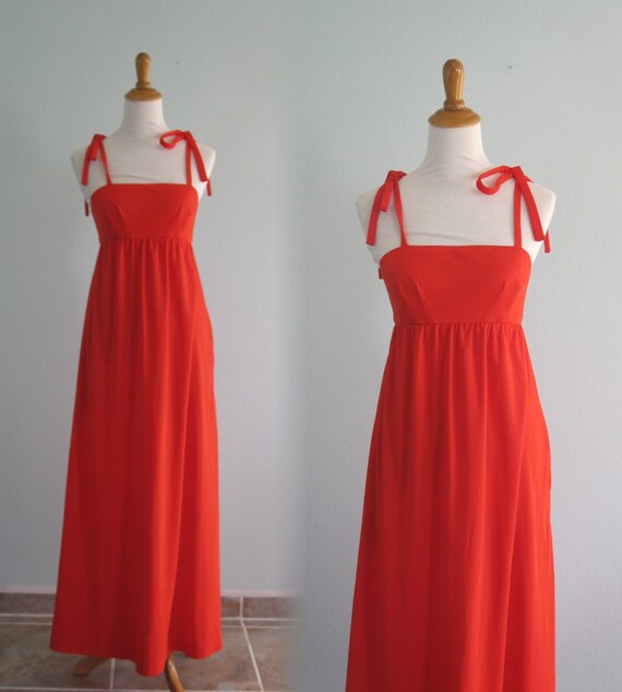 red long sundress