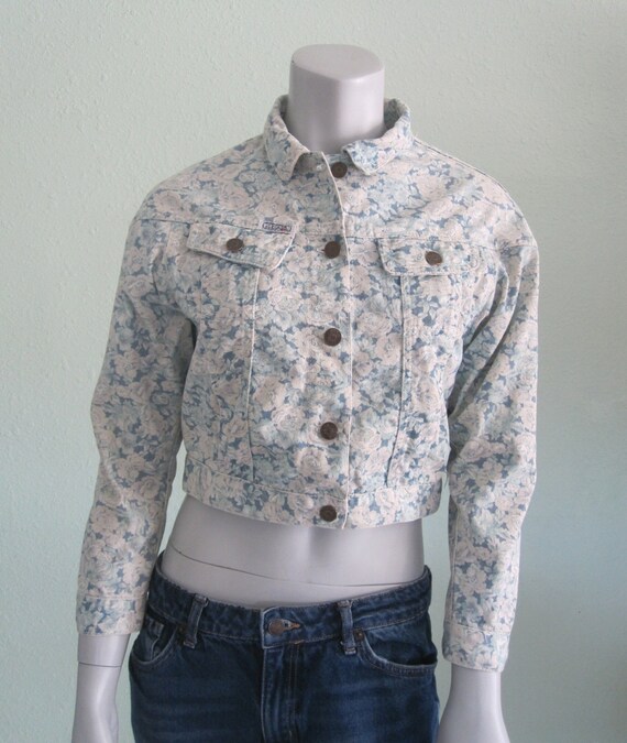 floral jean jacket