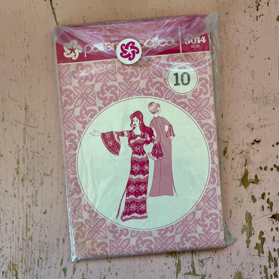 Pake Muu Pattern - Patterns Pacifica 3014 - Vintage 70s Hawaiian Dress ...