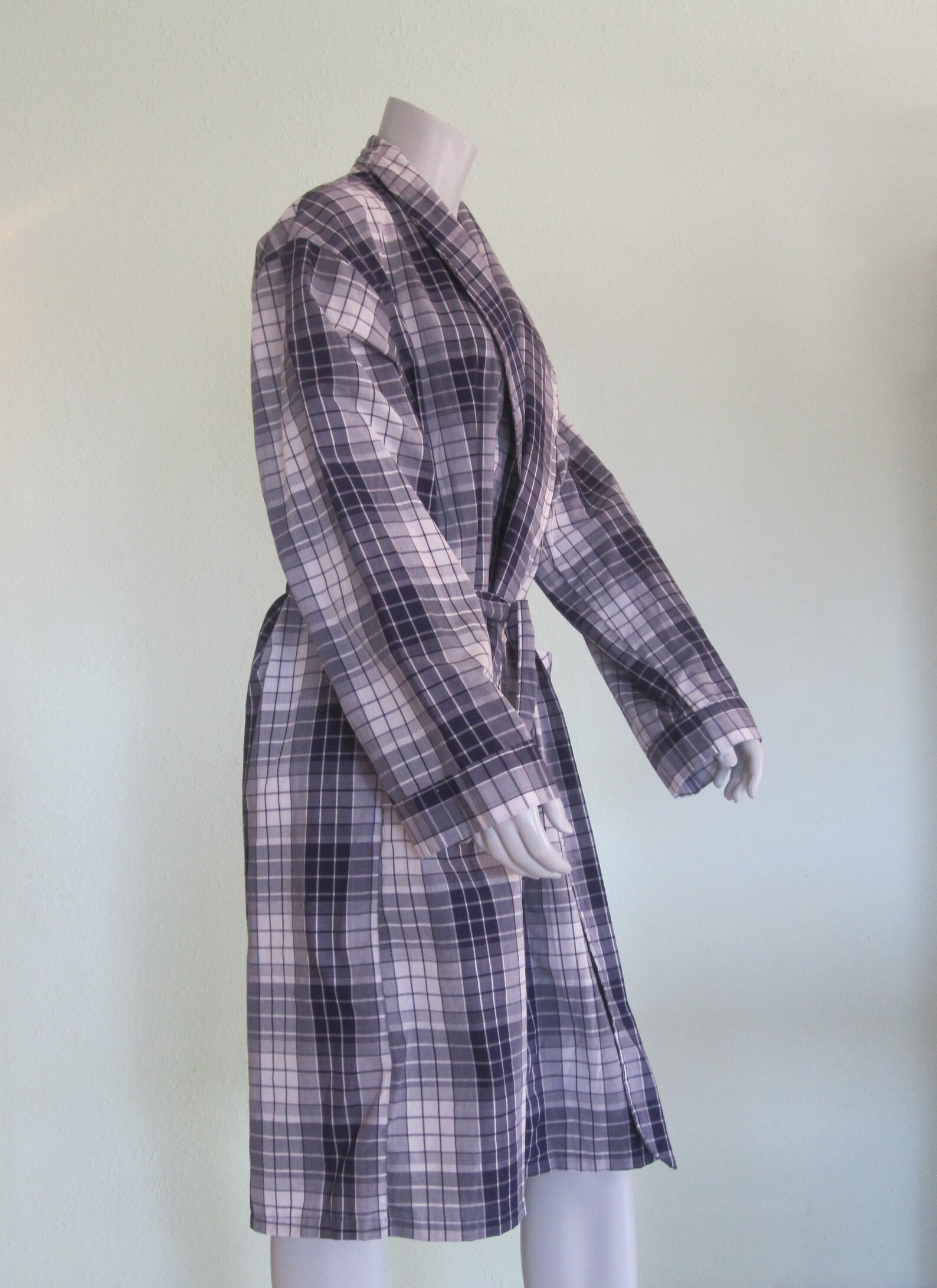 90s Plaid Robe Vintage Purple Plaid Robe by Munsingwear Etsy