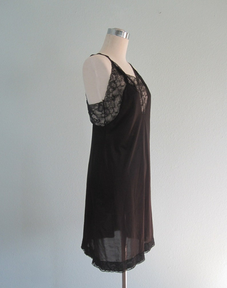 Vintage Black Lace Dress Slip 40s Vanity Fair Slip Vintage 1940s Vanity Fair Slip S Lovely 40s Black Slip by Vanity Fair