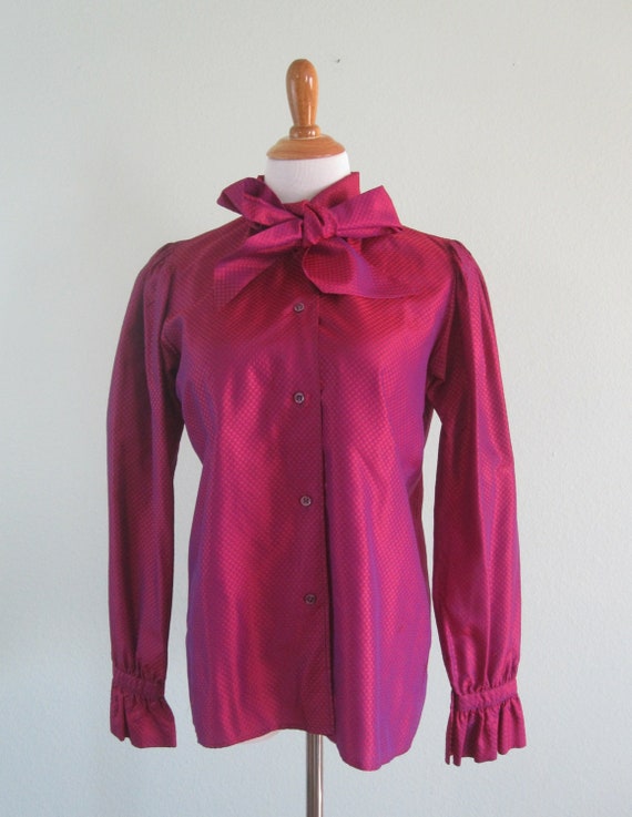 Yves Saint Laurent Blouse - Gorgeous 70s YSL Rive